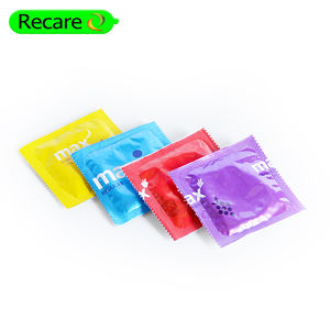 واقيات ذكرية مطبوعة حسب الطلب بنكهة الفراولة، وردية اللون، مجانية من الحكومة - Product Image 4