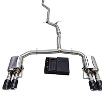 Système d'échappement modifié DZ de haute qualité pour Audi A4L B9 2.0T 2017-2021 avec silencieux à valve électronique