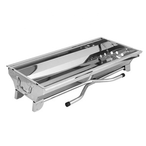 Parrilla giratoria para barbacoa, asador de carbón plegable desmontable de acero inoxidable para exteriores, para jardín y casa, venta de fábrica - Product Image 5