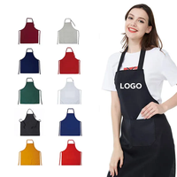 Tablier de cuisine de chef de cuisine avec logo imprimé personnalisé pour les techniciens des ongles Tablier de serveuse de salon de coiffure personnalisé