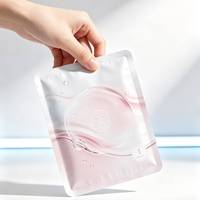 Pochette plate mate personnalisée imprimée, qualité cosmétique, avec encoche de déchirement, haute barrière, anti-humidité, sachet pour masque facial en feuille d'aluminium