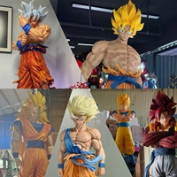 Estatua de Resina de Anime de Dragon Ball Z Super, Tamaño Real 1:1, Busto de Fibra de Vidrio de Goku, Cuerpo Completo, Super Saiyan SSJ SSJ3 Ultra Instinct