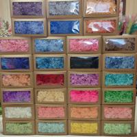 Matériaux de décoration pour événements à domicile et mariages Lovebay DIY 100g d'hortensias naturels réels préservés en bois en boîte pour arrangements personnalisés