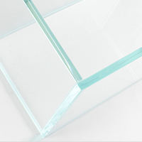 Aquarium en verre sur mesure, aquarium transparent en verre trempé, aquarium d'eau salée en verre trempé