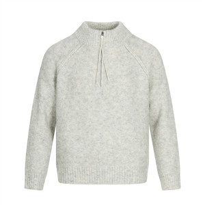 Maglione semplice primavera con collo alto Casual maglione semplice maglione lavorato a maglia da <span class=keywords><strong>uomo</strong></span> <span class=keywords><strong>mezza</strong></span> <span class=keywords><strong>zip</strong></span> in Cashmere felpe - Product Image 1