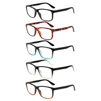 Lunettes de lecture anti-lumière bleue carrées multicolores personnalisées, bon marché, de haute qualité, pour hommes et femmes, légères, pour presbytes