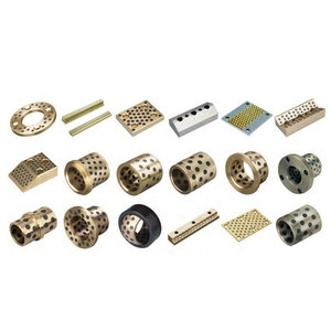 Bagues en bronze moulé avec inserts de lubrifiant solide douille en graphite bronze bouché en ptfe blanc - Product Image 1