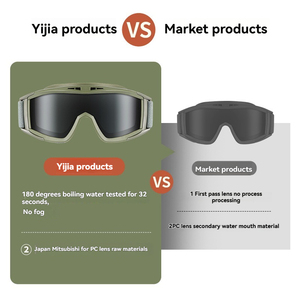 Phong cách nóng ngoài trời Kính chống tác động an toàn thể thao Kính chiến thuật chụp sa mạc châu chấu m-quân sự đam mê kính đặc biệt - Product Image 4