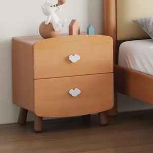 Mesita de Noche Moderna de Estilo Nórdico para Dormitorio y Sala de Estar con 2 Cajones, Requiere Ensamblaje Completo - Product Image 1