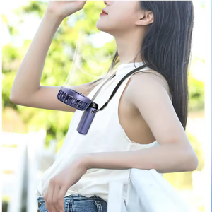 Ventilador Portátil de Mano N15 para Viajes y Actividades al Aire Libre, Plegable, con Pantalla Digital y USB - Product Image 4