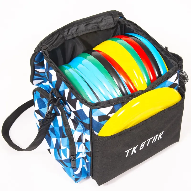 Portable Waterproof Grip Disc Golf Bag With 10 Discs Capacity Pro Shoulder Disc Golf Shopping Bag