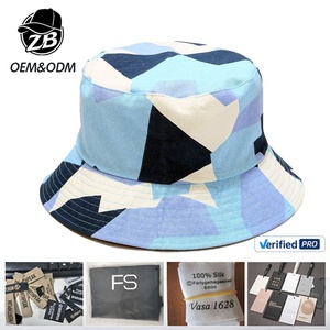 Wholesale <b>Reversible</b> Streetwear Double Layer <b>Bucket</b> <b>Hat</b> for Men Women Custom Packable Breathable Uv Protection Fisherman Cap - Product Image 1