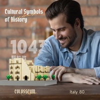 Architecture du monde 1000 + pièces Notre Dame Tour Eiffel Big Ben Colisée Micro Blocs de Construction Ensemble DIY Street View Modèle Compatible