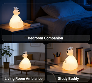 Lámpara Nocturna de Silicona con Forma de Canguro, Personalizable, con Luces de Colores y Control Táctil LED, para la Habitación del Bebé y Niños, Tendencia 2026 - Product Image 3
