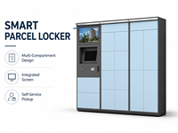 Casier à colis intelligent avec écran publicitaire, solution de récupération en libre-service pour hall d'entreprise, appartement et hôtel - 2026 Smart
