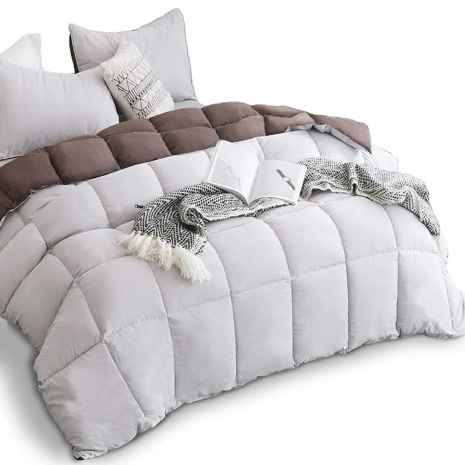 New goods fluffy comforter set easy-wash ultra-soft down alternative bedding comforters