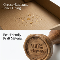 Boîte à pizza en carton ondulé personnalisée de 6 à 18 pouces avec des matériaux recyclés pour les aliments et les collations Fabricant de boîtes à pizza