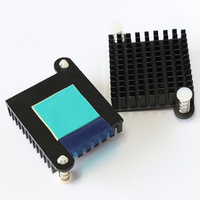 Disipador de Calor Tipo Puente Norte-Sur 35*35*10 con 48 Orificios Diagonales y Orejas Adhesivas para Fijar el Disipador de Calor del Chip de la Placa Base