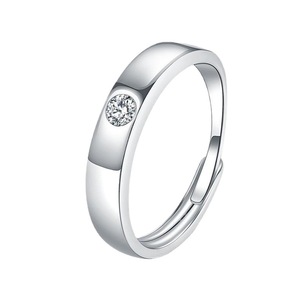 Vendita calda cornice da donna 925 in argento Sterling alla moda con lo stesso anello di Moissanite rodiato anello di lusso - Product Image 5