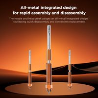 Kit de bloc chauffant en céramique Creality (en métal) pour mise à niveau du hotend K1 K1 Max K1C, compatible 300°C