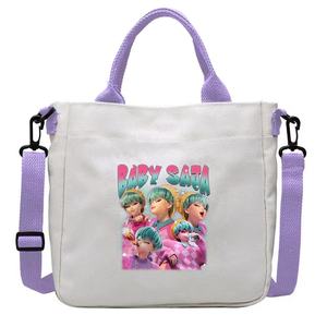 Tas Kanvas Pola Demon Hunters Huntrix Kpop, Tas Sekolah Personal, Tas Belanja Reusable untuk Perjalanan, Ransel Sekolah - Product Image 5