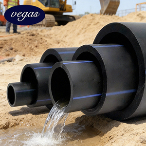 Tubería de PE de 315 mm, 500 mm, 630 mm, 710 mm de Diámetro Grande, PE100 PN16, Tubería y Accesorios de HDPE para Sistemas de Suministro de Agua y Drenaje - Product Image 1
