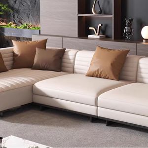 Sofá Seccional <span class=keywords><strong>de</strong></span> <span class=keywords><strong>cuero</strong></span> moderno en forma <span class=keywords><strong>de</strong></span> L sofá <span class=keywords><strong>de</strong></span> esquina <span class=keywords><strong>de</strong></span> sala <span class=keywords><strong>de</strong></span> estar <span class=keywords><strong>de</strong></span> lujo cómodo tapizado hogar Villa sofá conjunto <span class=keywords><strong>de</strong></span> muebles - Product Image 6