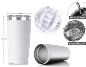 20 Oz Stainless Steel <b>Tumblers</b> <b>with</b> <b>Lids</b> <b>Straws</b> <b>Tumblers</b> Powder Coated Insulated Coffee Cup for Hot <b>and</b> Cold Drinks - Product Image 2