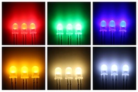 Vente en gros de feux de circulation led 500nm 502.5nm 505nm diodes électroluminescentes à led vertes fabricant feux de circulation 5mm led
