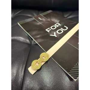 Ceinture pour femme Fiori, boucle à double ardillon en alliage, ceinture décontractée en PU, taille standard - Product Image 2