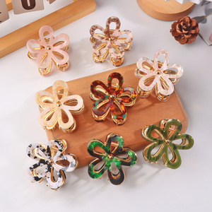 Fermagli per Capelli Artistici in PVC Fatti a Mano con Fiori Colorati, Stile Casual, Accessorio Moda Donna, Versatili ed Eleganti, Jinhua 11 - Product Image 3