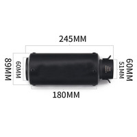 먼지 자전거 거리 자전거에 적합한 DB 킬러 포함 51mm 60mm 오토바이 배기 파이프 머플러 탄소 섬유 배기