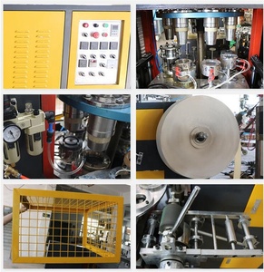 <b>Fully</b> <b>Automatic</b> PLC Controlled <b>Coffee</b> Paper Cup Making <b>Machine</b> 3-12 Oz Double-Sided PEfilm Coated High Capacity 50 Pcs/Min - Product Image 2