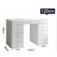 Commode de chambre à coucher européenne moderne avec tiroir pour maquillage - Dimensions personnalisables