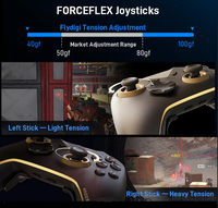Flydigi Vader 5 Pro Pengontrol Game dengan Force Feedback Trigger Hall Effect Joystick Gamepad Nirkabel untuk Turnamen Esports