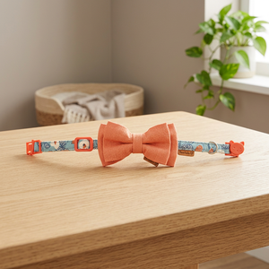 Collar de Lujo para Gato con Lazo Desmontable y Hebilla de Seguridad Personalizada, Elegante, Duradero y Suave - Happy Pear - Product Image 3