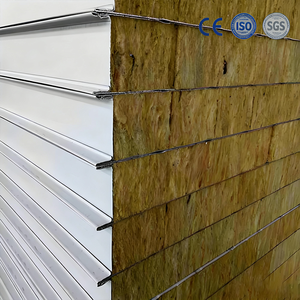Panel Sándwich <span class=keywords><strong>de</strong></span> Lana <span class=keywords><strong>de</strong></span> Roca <span class=keywords><strong>para</strong></span> <span class=keywords><strong>Paredes</strong></span> Divisorias <span class=keywords><strong>de</strong></span> Cuartos Limpios, Placa <span class=keywords><strong>de</strong></span> Acero Galvanizado, Clase A, Ignífugo, Ecológico, Panel <span class=keywords><strong>para</strong></span> Cuartos Fríos - Product Image 2