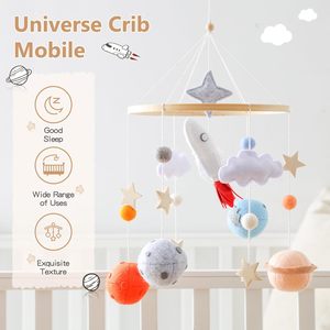 Jouets en peluche personnalisés pour enfants, mobile en feutre pour lit, cadeaux pour bébés, décoration pour nouveau-nés, essentiels pour bébés, jouets de soin - Product Image 4
