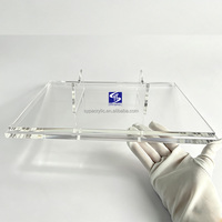 Vitrine transparente en acrylique SYP pour ballon de basket, boîte de présentation avec support pour ballons de basket signés et autographiés, objets de collection