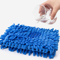 Esun Home Fregona de chenilla de bolsillo de polvo de microfibra reutilizable lavable para limpieza de pisos con poste de aluminio