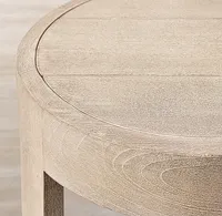 LUXORA Ensemble de jardin pour patio d'hôtel Table basse ronde en teck Mobilier d'extérieur moderne de luxe Table basse pour cour