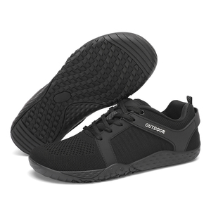 נעלי HEVA שחורות ספורטיביות, ללא הפרש גובה, לאימון, קלות משקל, נושמות, נגד החלקה, נוחות, מינימליסטיות, לאימון בסגנון רגליים יחפות - Product Image 2