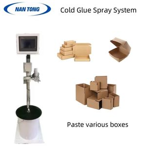 Nhỏ tự động lạnh dán máy điện Hộp gấp gluer với lõi bơm cho bao bì gỗ - Product Image 2