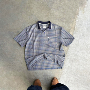 Custom Breathable <b>Check</b> Fabric Oversized T-<b>Shirt</b> Vintage Plaid <b>Short</b> <b>Sleeve</b> Polo <b>Shirt</b> <b>Men's</b> Clothing Designer T <b>Shirts</b> - Product Image 1