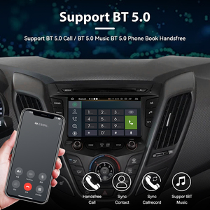 Đài phát thanh xe cho Hyundai Veloster 2011 2017 <span class=keywords><strong>GPS</strong></span> <span class=keywords><strong>navigation</strong></span> màn hình cảm ứng được xây dựng trong DSP không dây Carplay đa phương tiện chơi đơn vị đứng đầu - Product Image 4