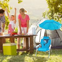 Chaise pliante de jardin pour enfants de haute qualité, avec parasol, pour la plage et le camping