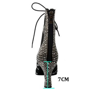 Scarpe da Ballo Latino <span class=keywords><strong>Sexy</strong></span> e Morbide per Donna, Sandali con Tacco Alto per Jazz e Tango, Stivali Comodi per Danza Latina e Jazz - Product Image 6