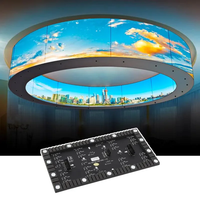 Module d'écran LED flexible de haute qualité, écran LED flexible P4, module souple pour la publicité