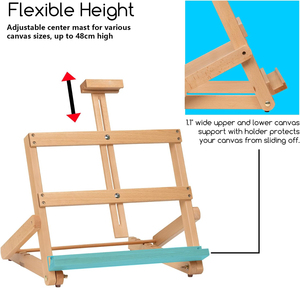<span class=keywords><strong>Chevalet</strong></span> de table de studio Foska de taille moyenne robuste <span class=keywords><strong>avec</strong></span> une barre de guidage réglable pour 4 réglages d'angle instantanés - Product Image 3