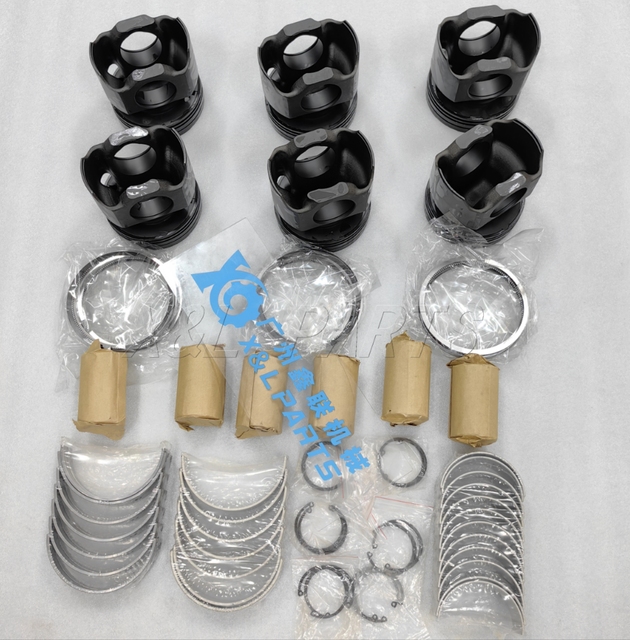 Engine Rebuild Kits Repair Kits Gasket Sets Cylinder Liner Kits Piston Kits for Hyundai D6CC D6CA D6CB D6CF D6CL Diesel Engine